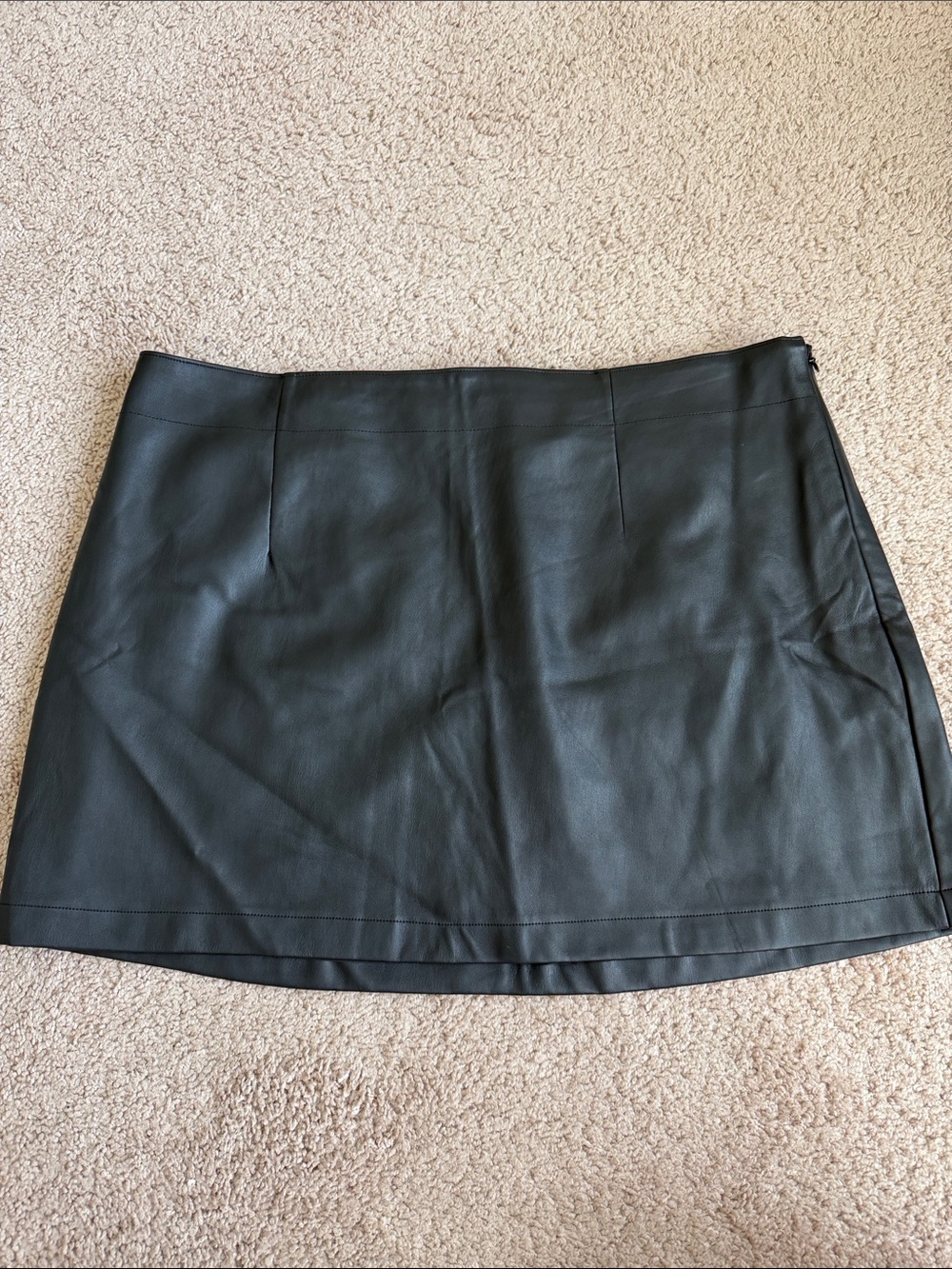 Abercrombie & Fitch Faux Leather Mini Skirt